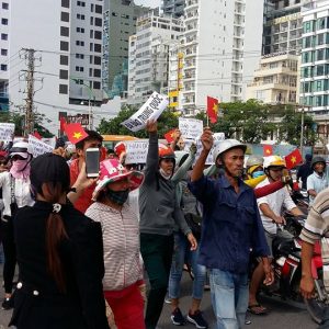 Biểu tình tại Nha Trang 10.6.2018