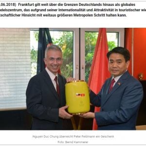 Chủ tịch Hà Nội Nguyễn Đức Chung tới Đức giữa căng thẳng ngoại giao