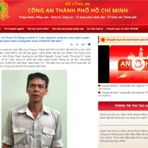 Nhà cầm quyền Việt Nam tiếp tục vi phạm tự do báo chí – bắt giữ nhà báo độc lập Phạm Chí Dũng
