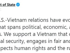 Human rights are a priority “throughout” for 25 years of US-Vietnam relations