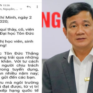 Suspended Rector Prof. Le Vinh Danh defends lecturer Dr. Pham Dinh Quy
