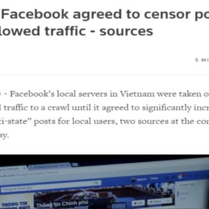 Facebook bị chất vấn vì ‘cúi mình’ trước chính phủ Việt Nam