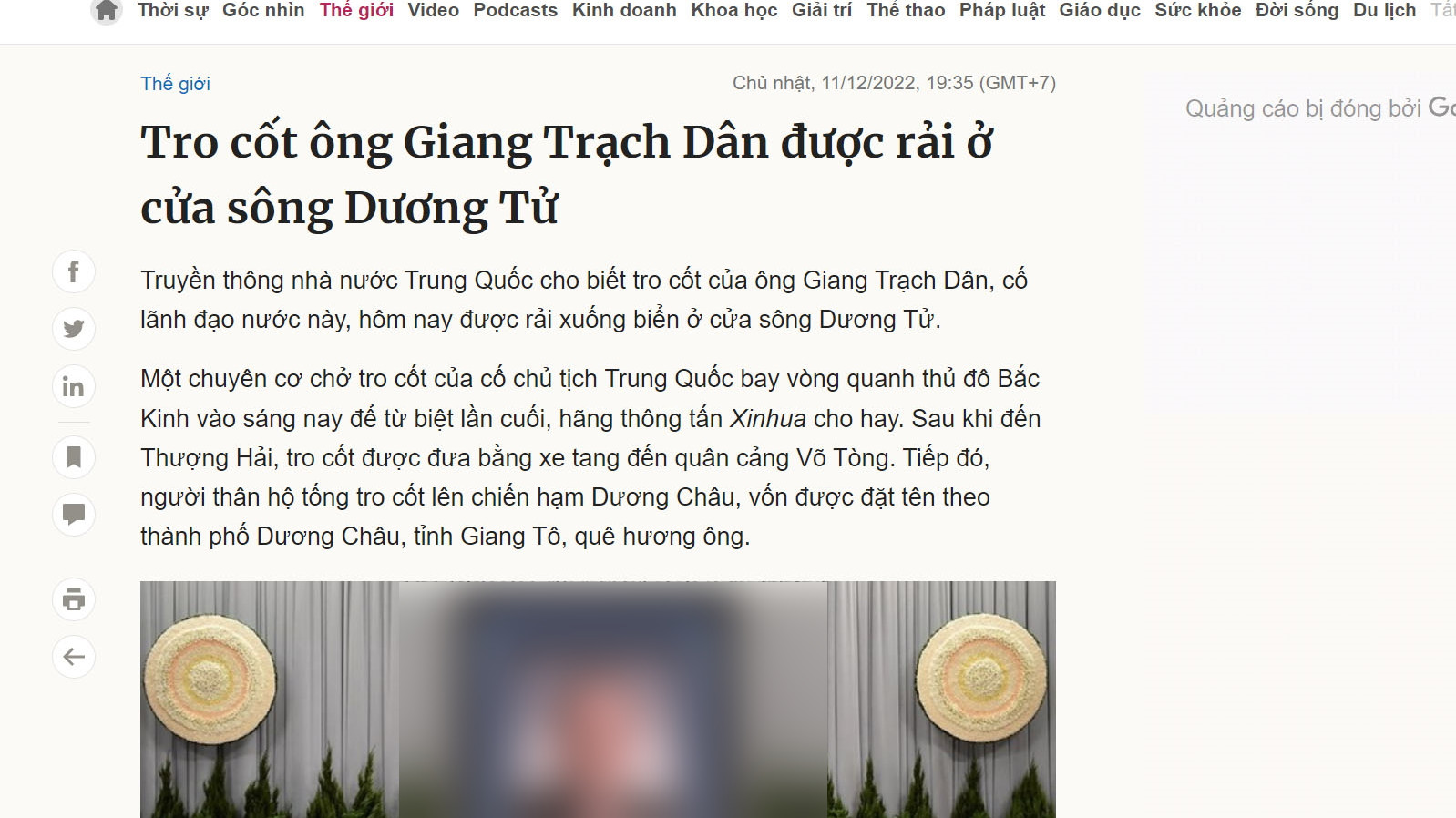 Dù đã nhắm mắt xuôi tay, Giang Trạch Dân vẫn “dạy cho Cộng sản Việt Nam một  bài học” - Thời báo