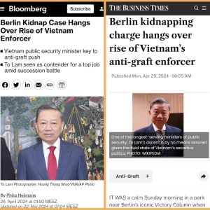 Báo chí quốc tế đã cảnh báo Tô Lâm về vụ bắt cóc Trịnh Xuân Thanh, ngay khi ông chưa giữ chức Chủ tịch nước