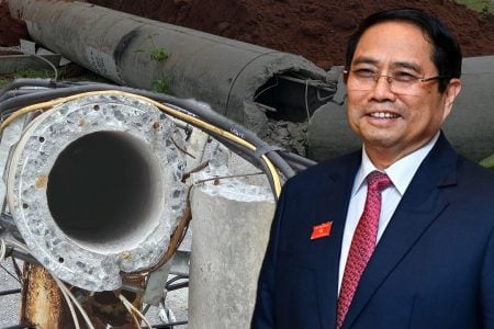 HÀNG LOẠT TRỤ ĐIỆN Ở GIA LAI BỊ GÃY LÀM ĐÔI DO… TRỜI MƯA