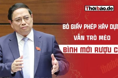 BỎ GIẤY PHÉP XÂY DỰNG: VẪN TRÒ MÈO “BÌNH MỚI RƯỢU CŨ”
