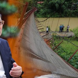 Ăn bạo, cầu đứt, cán bộ rớt xuống vực!