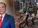 Lại nó! Xe máy “điên nặng” phát hỏa, bà con leo ban công chạy thụt mạng
