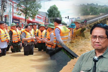 PHẠM MINH CHÍNH LỘI NƯỚC THỊ SÁT LŨ LỤT Ở THÁI NGUYÊN