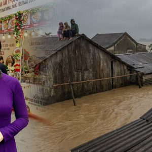 Vì sao vợ T. Lâm dự lễ hội ẩm thực giữa lúc miền Trung chìm trong lũ gây tranh cãi?