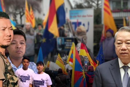 NGƯỜI VIỆT TẠI ĐỨC BIỂU TÌNH PHẢN ĐỐI CSVN ĐÀN ÁP NHÂN QUYỀN