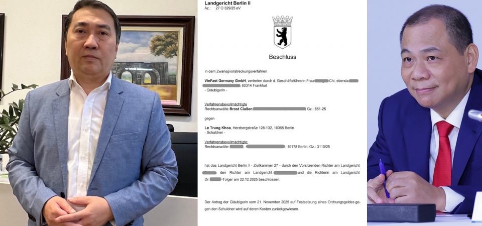 Phạm Nhật Vượng lại một lần nữa thảm bại tại tòa án Đức