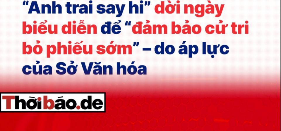 Đổi lịch concert trước bầu cử: Thận trọng cần thiết hay lo xa?