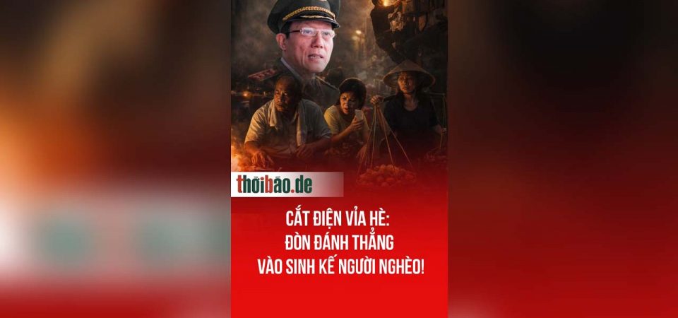 Cắt điện vỉa hè: Đòn đánh thẳng vào sinh kế người nghèo!