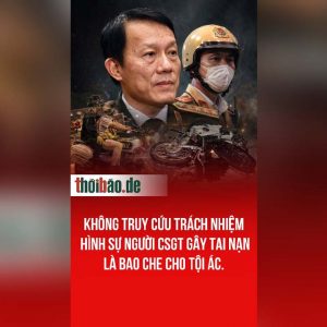 Không truy cứu trách nhiệm hình sự người CSGT gây tai nạn là bao che cho tội ác.