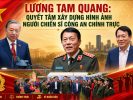 Lương Tam Quang: Quyết tâm xây dựng hình ảnh người chiến sĩ Công an chính trực.