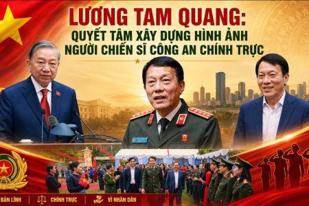 Lương Tam Quang: Quyết tâm xây dựng hình ảnh người chiến sĩ Công an chính trực.