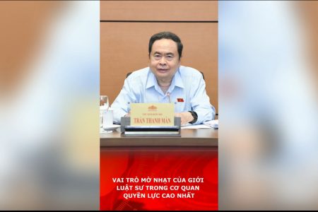 Vai trò mờ nhạt của giới luật sư trong cơ quan quyền lực cao nhất.