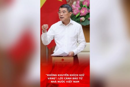 “Không khuyến khích giữ vàng”: Lời cảnh báo từ Nhà nước Việt Nam.