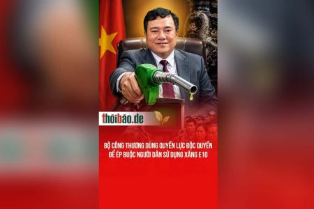 Bộ Công Thương dùng quyền lực độc quyền để ép buộc người dân sử dụng xăng E10