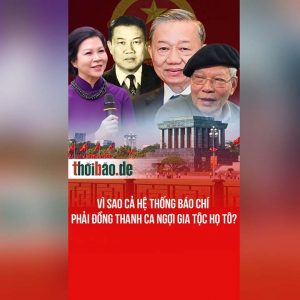 Vì sao cả hệ thống báo chí phải đồng thanh ca ngợi gia tộc họ Tô?