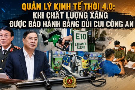 Quản lý kinh tế thời 4.0: Khi chất lượng xăng được bảo hành bằng dùi cui công an