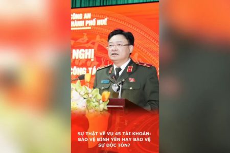 Sự thật về vụ 45 tài khoản: Bảo vệ bình yên hay bảo vệ sự độc tôn?