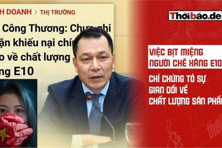 Việc bịt miệng người chê xăng E10 chỉ chứng tỏ sự gian dối về chất lượng sản phẩm