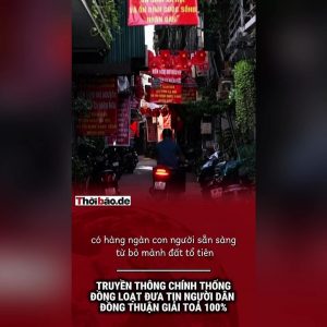 Truyền thông chính thống đồng loạt đưa tin người dân đồng thuận giải tỏa 100%