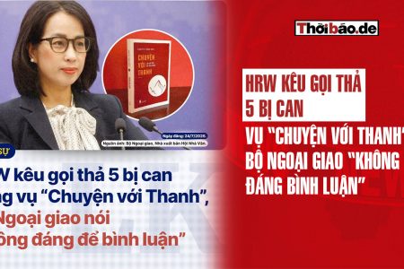 HRW kêu gọi thả 5 bị can vụ “Chuyện Với Thanh”: Bộ Ngoại giao “không đáng bình luận”