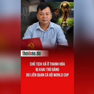 Chủ tịch xã ở Thanh Hóa bị khai trừ đảng do liên quan cá độ world cup