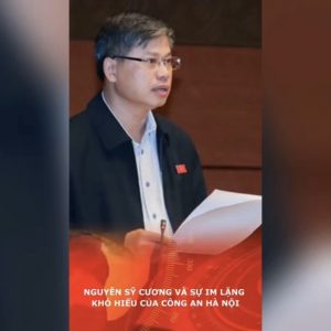 Nguyễn Sỹ Cương và sự im lặng khó hiểu của Công An Hà Nội