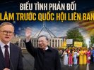 Biểu tình phản đối Tô Lâm trước Quốc hội liên bang Úc