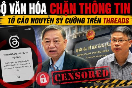 Bộ Văn hóa chặn thông tin tố cáo Nguyễn Sỹ Cường trên Threads