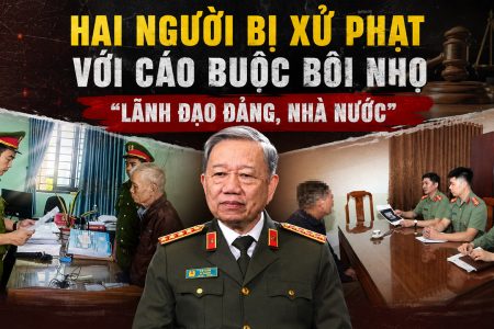 Hai người bị xử phạt với cáo buộc bôi nhọ lãnh đạo Đảng, nhà nước