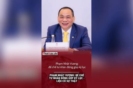 Phạm Nhật Vượng: Đế chế tư nhân đóng góp kỷ lục – Liệu có sự thật