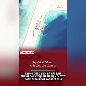 中国は海参岩礁を軍事基地に変え、「4つの善」のパートナーが我が家の玄関先に銃口を向けている