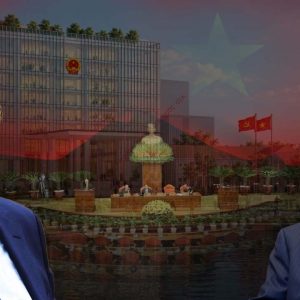 Vì sao Quốc huy Trung Quốc xuất hiện trên phối cảnh trụ sở mới Hà Nội ở Hồ Gươm?