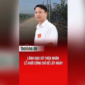Lãnh đạo xã thừa nhận lễ khởi công chỉ để lấy ngày