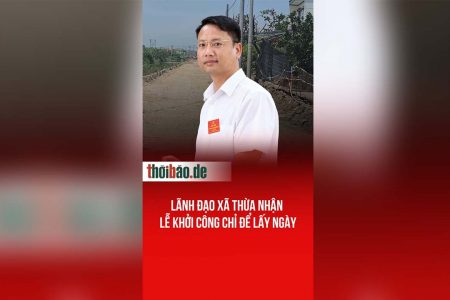 Lãnh đạo xã thừa nhận lễ khởi công chỉ để lấy ngày