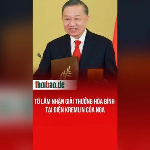 Tô Lâm nhận giải thưởng hòa bình tại Điện Kremlin của Nga
