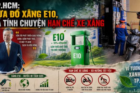 TP.HCM: Vừa đổ xăng E10, đã tính chuyện hạn chế xe xăng