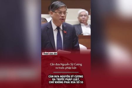 Cần đưa Nguyễn Sỹ Cương ra trước pháp luật, chứ không phải xóa số 55