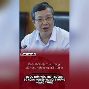 Buộc thôi việc Thứ trưởng bộ nông nghiệp và môi trường Hoàng Trung