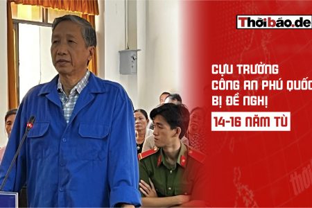 Cựu trưởng công an Phú Quốc bị đề nghị 14-16 năm tù