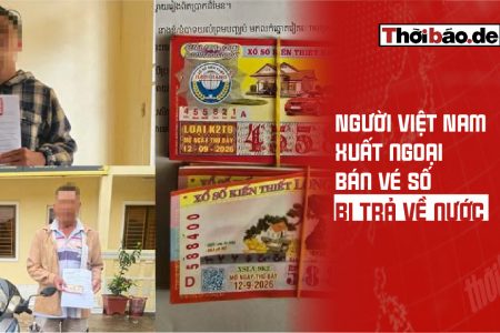 Người Việt Nam xuất ngoại bán vé số, bị trả về nước
