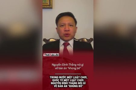Trong nước một luật chơi, quốc tế một luật chơi: Nguyễn Đình Thắng nói gì về bản án “khủng bố”?