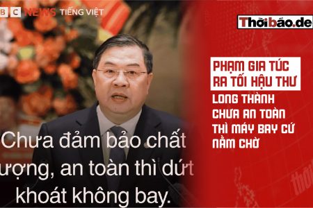 Phạm Gia Túc ra tối hậu thư: Long Thành chưa an toàn thì máy bay cứ nằm chờ